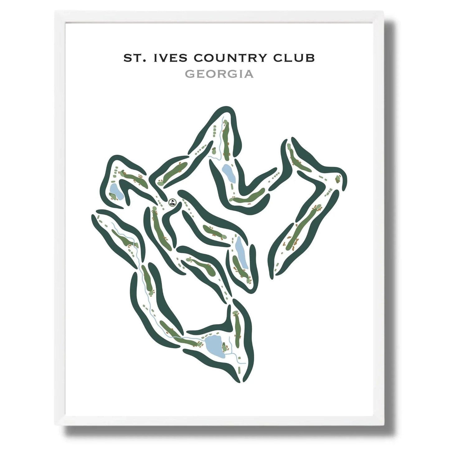 St. Ives Country Club, Georgia - Printed Golf Courses