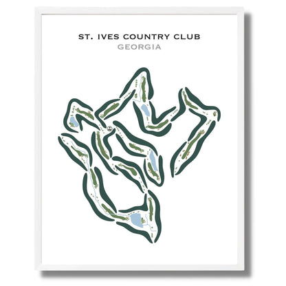 St. Ives Country Club, Georgia - Printed Golf Courses