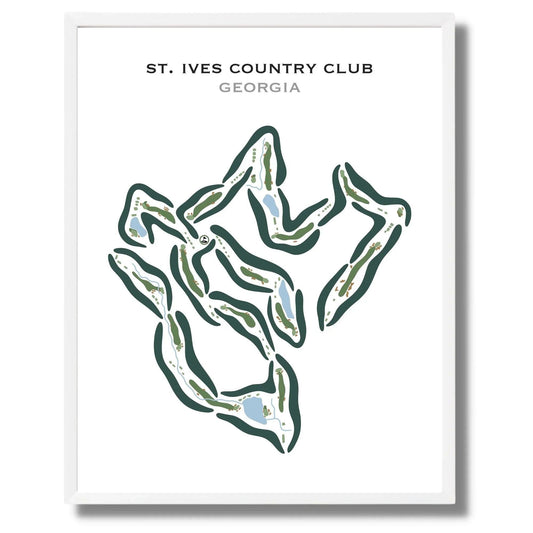 St. Ives Country Club, Georgia - Printed Golf Courses