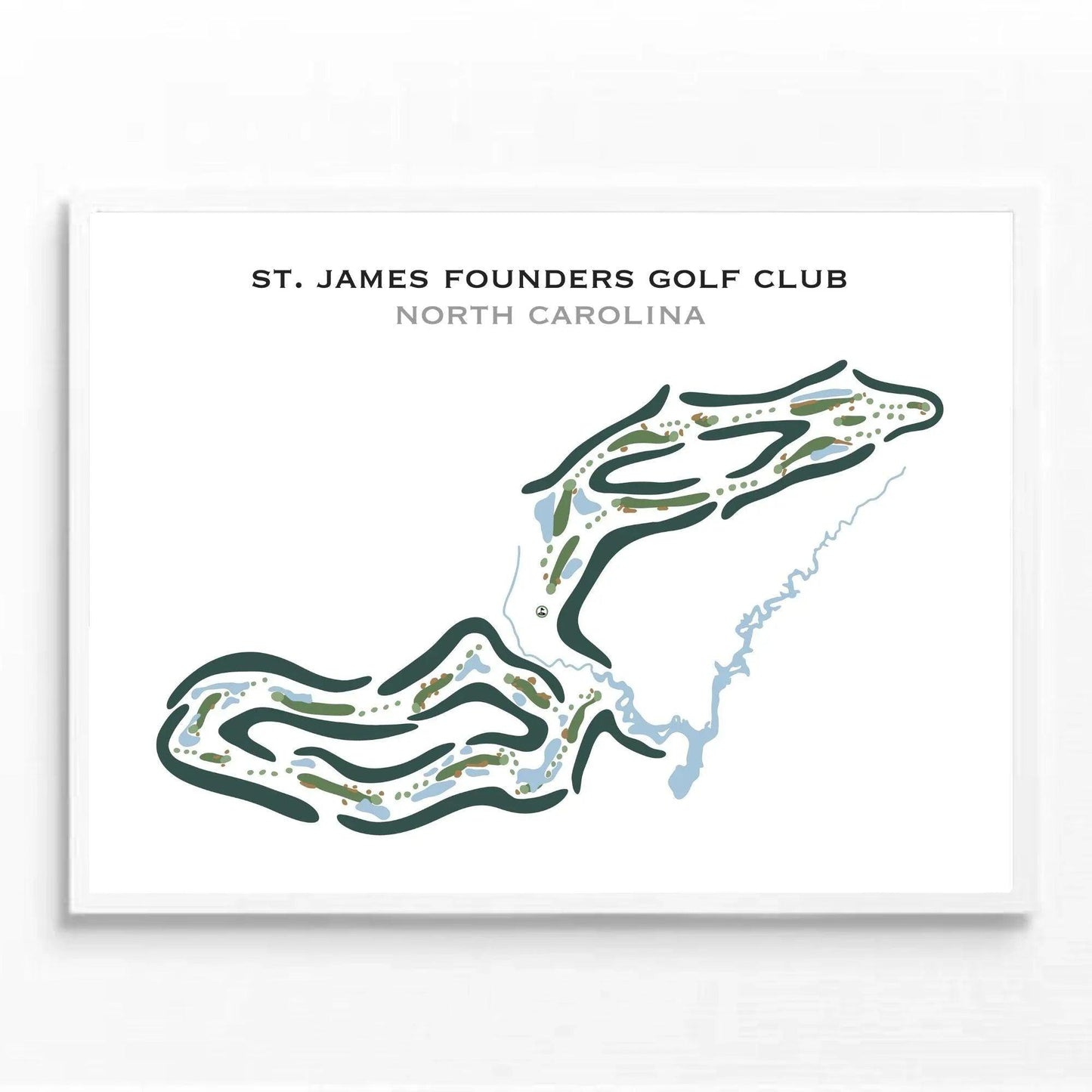 St. James Founders Golf Club, North Carolina - Printed Golf Courses