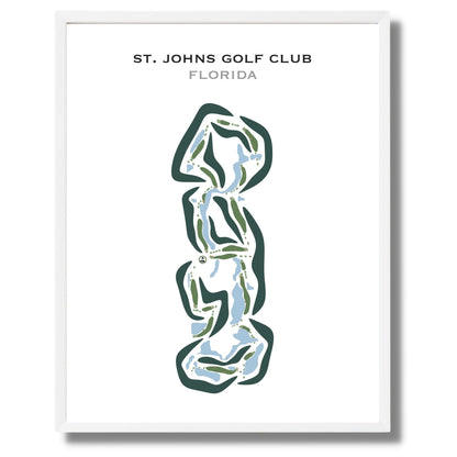 St. Johns Golf Club, Elkton, Florida - Printed Golf Courses