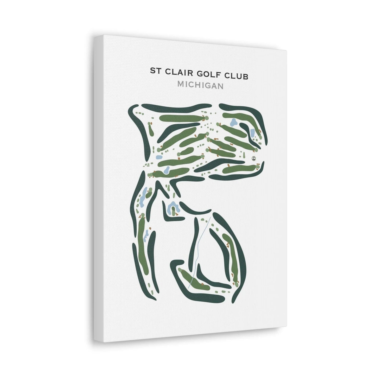 St. Clair Golf Club, Michigan - Printed Golf Course