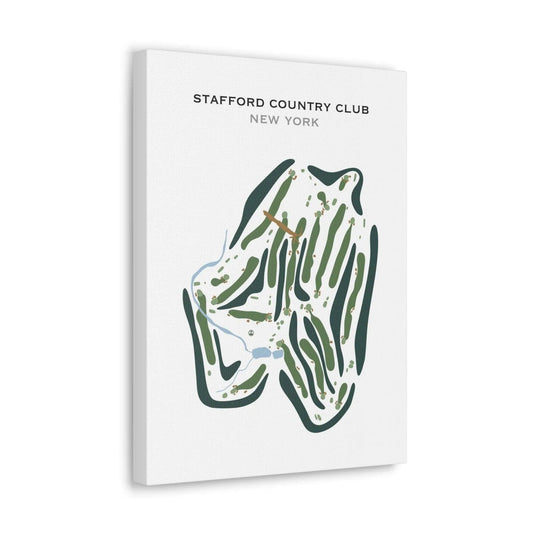 Stafford Country Club, New York - Printed Golf Course