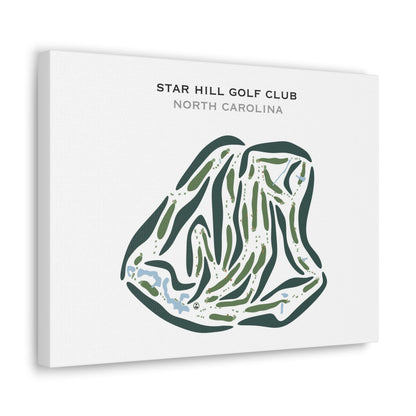 Star Hill Golf Club, North Carolina - Printed Golf Courses