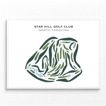 Star Hill Golf Club, North Carolina - Printed Golf Courses