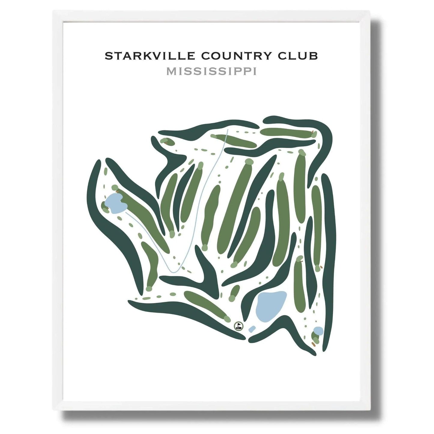 Starkville Country Club, Mississippi - Printed Golf Courses