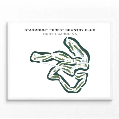 Starmount Forest Country Club, North Carolina - Printed Golf Courses