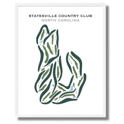 Statesville Country Club, North Carolina - Printed Golf Courses