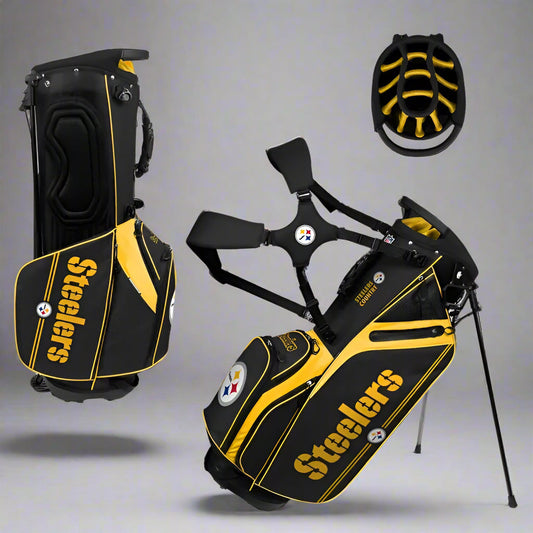 WinCraft - Pittsburgh Steelers Caddie Golf Bag - Limited Supply