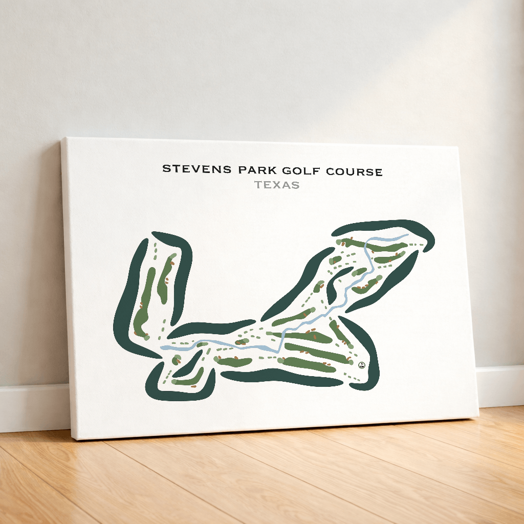 Stevens Park Golf Course, Texas - Printed Golf Courses
