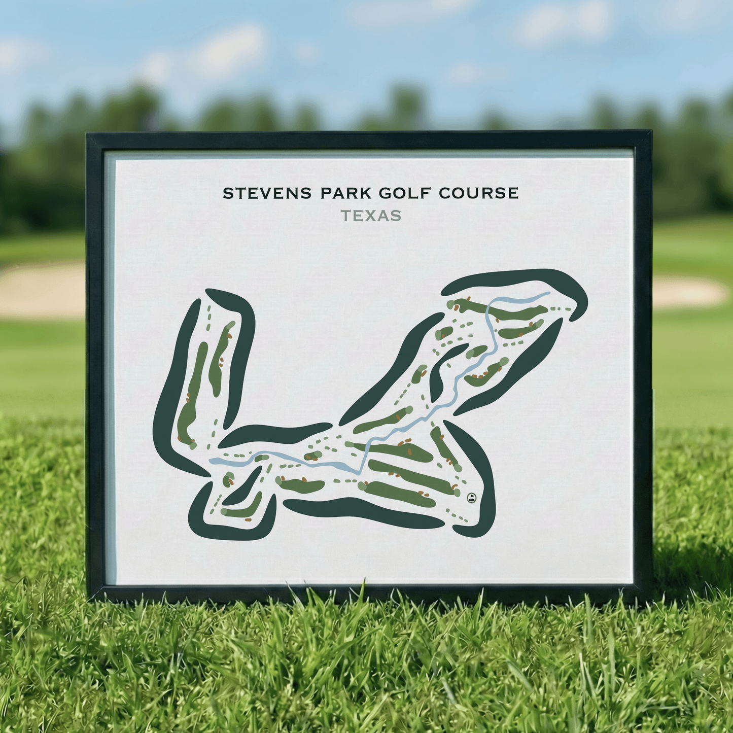 Stevens Park Golf Course, Texas - Printed Golf Courses