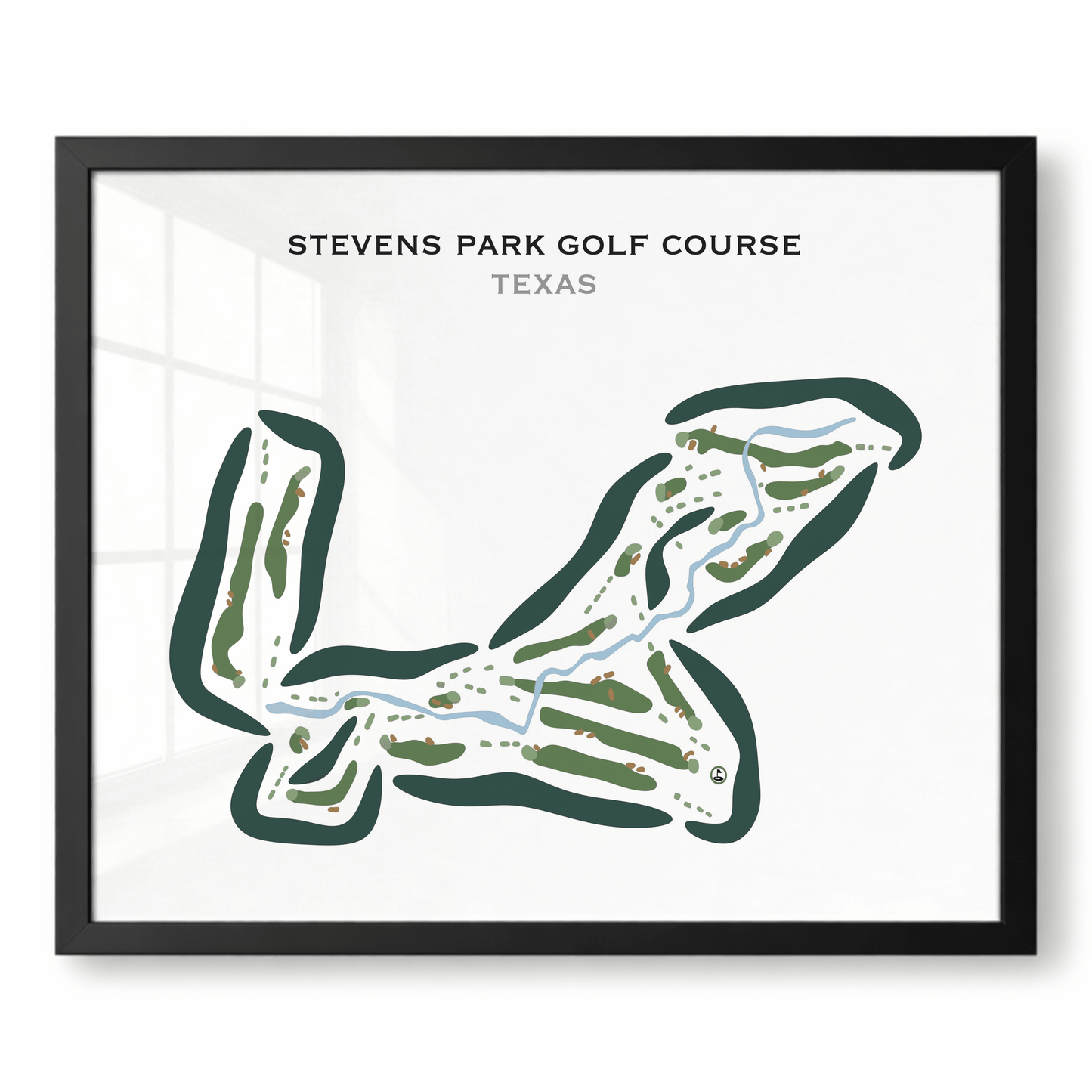 Stevens Park Golf Course, Texas - Printed Golf Courses