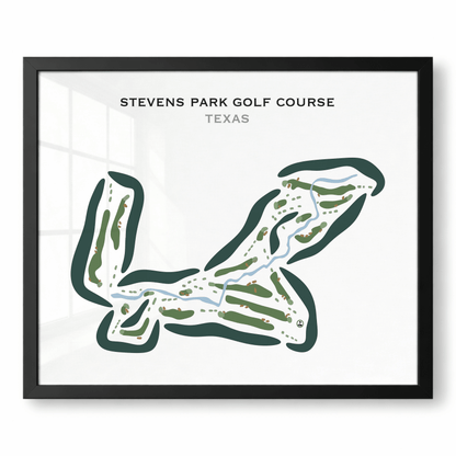 Stevens Park Golf Course, Texas - Printed Golf Courses