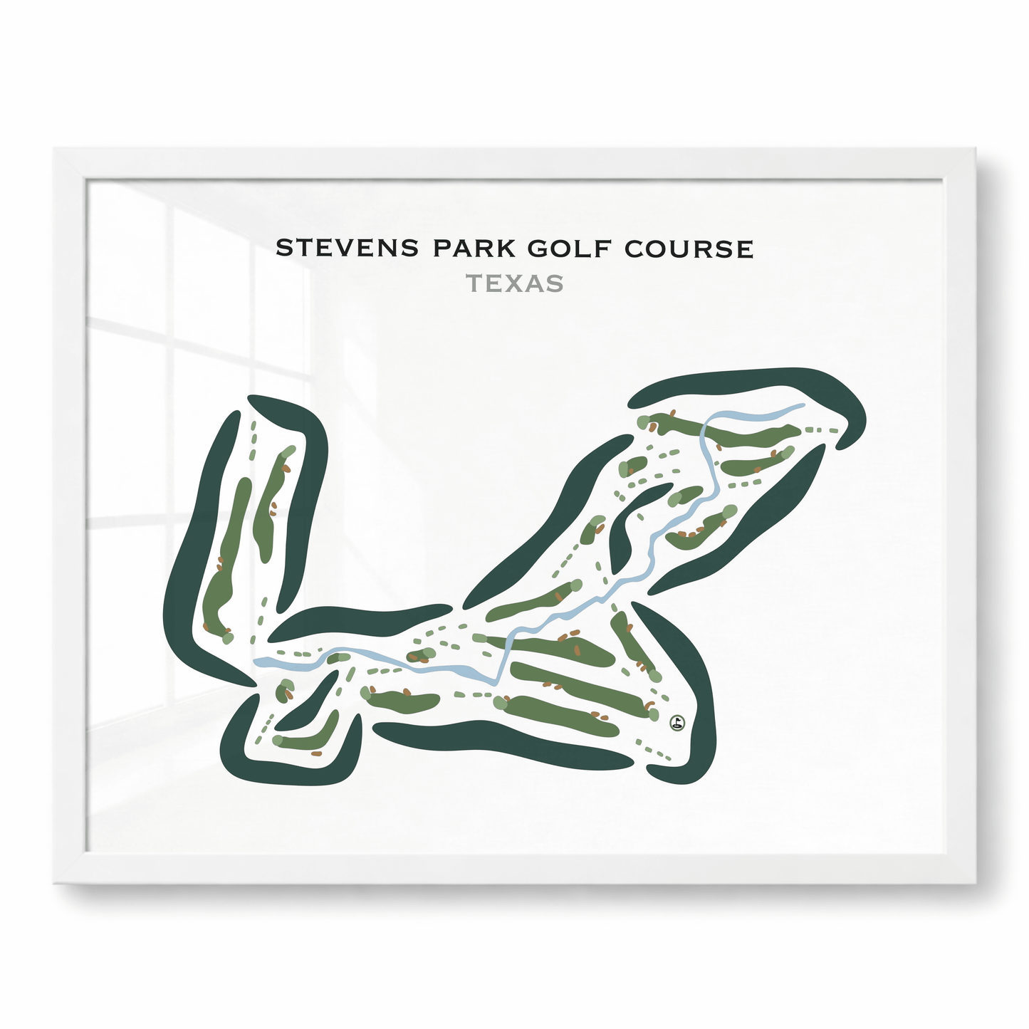 Stevens Park Golf Course, Texas - Printed Golf Courses