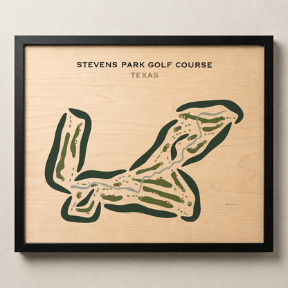 Stevens Park Golf Course, Texas - Printed Golf Courses