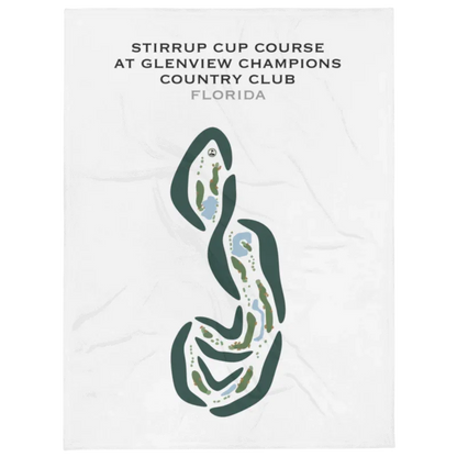Stirrup Cup Course at Glenview Champions Country Club, Florida - Printed Golf Courses