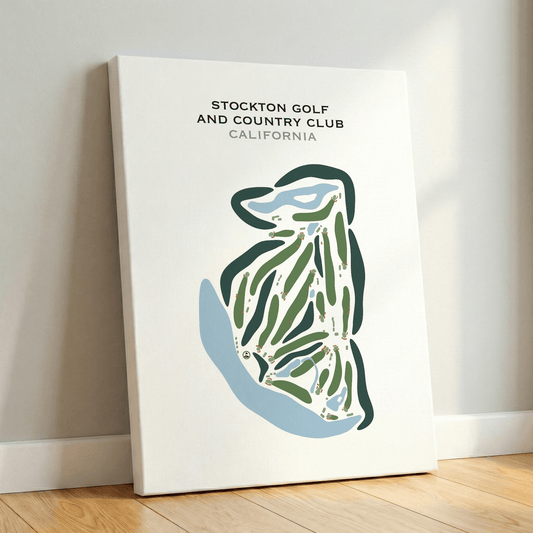 Stockton Golf & Country Club, California - Printed Golf Courses