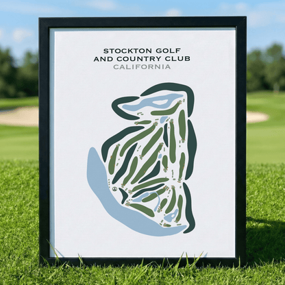 Stockton Golf & Country Club, California - Printed Golf Courses
