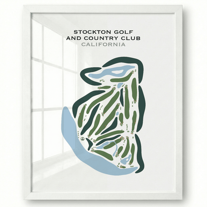 Stockton Golf & Country Club, California - Printed Golf Courses