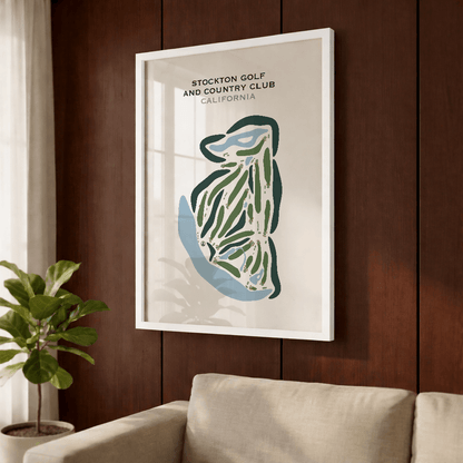 Stockton Golf & Country Club, California - Printed Golf Courses