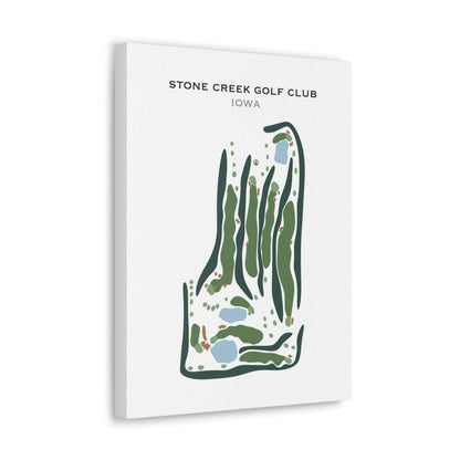 Stone Creek Golf Club, Iowa - Printed Golf Courses