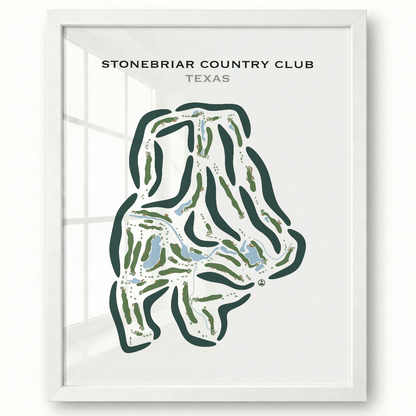 Stonebriar Country Club, Texas - Printed Golf Course
