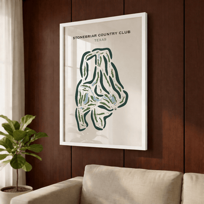 Stonebriar Country Club, Texas - Printed Golf Course