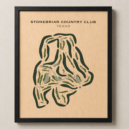 Stonebriar Country Club, Texas - Printed Golf Course