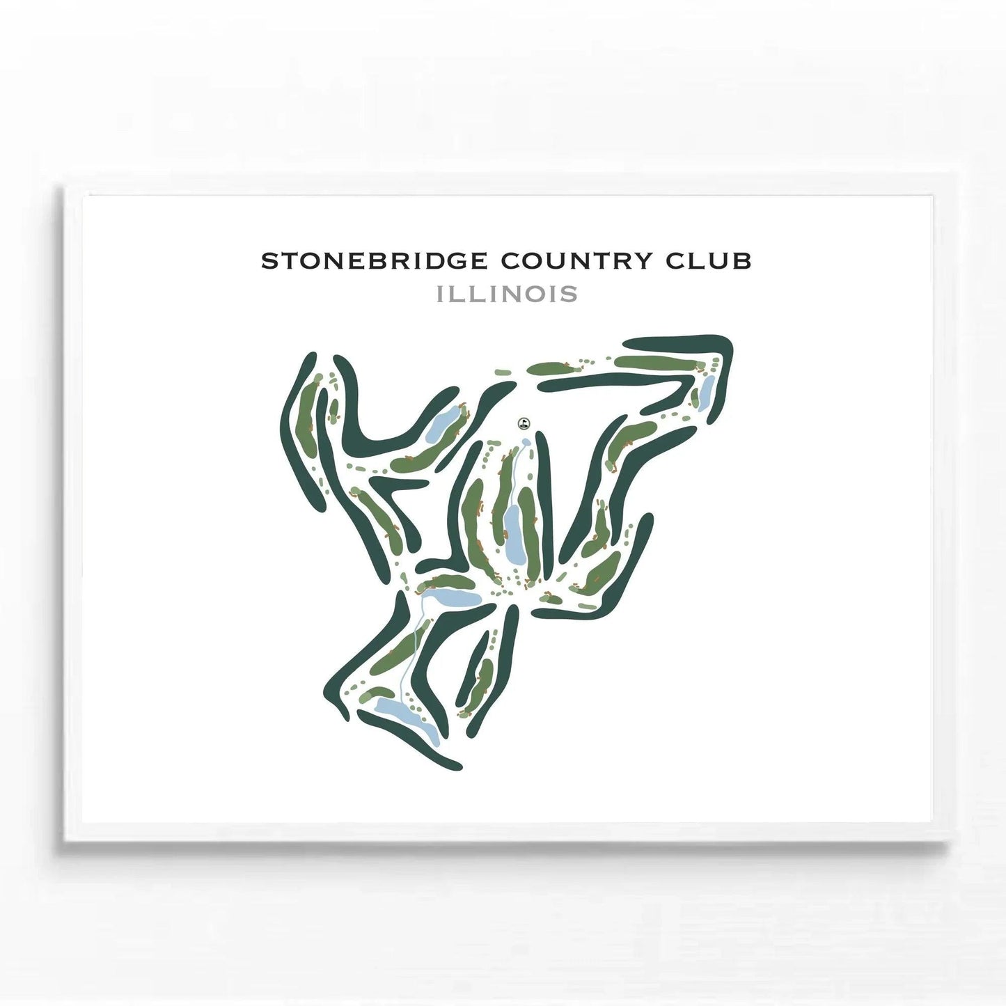 Stonebridge Country Club, Illinois - Printed Golf Course