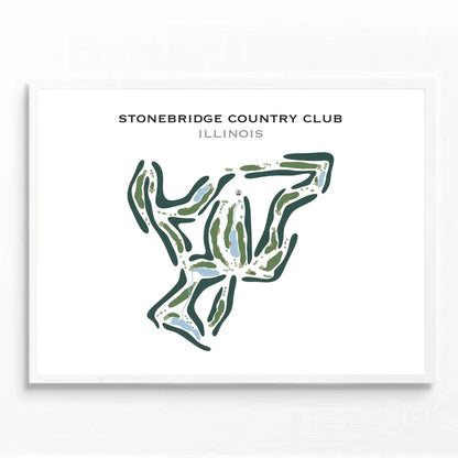 Stonebridge Country Club, Illinois - Printed Golf Course