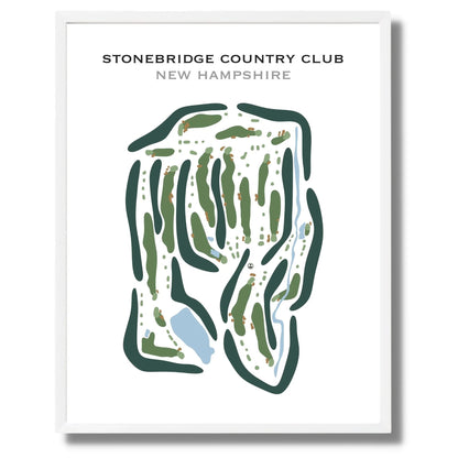 Stonebridge Country Club, New Hampshire - Printed Golf Courses