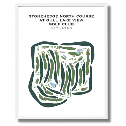Stonehedge North Course at Gull Lake View Golf Club, Michigan - Printed Golf Courses