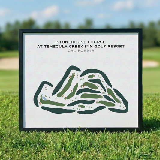 Stonehouse Course at Temecula Creek Inn Golf Resort, California - Printed Golf Courses