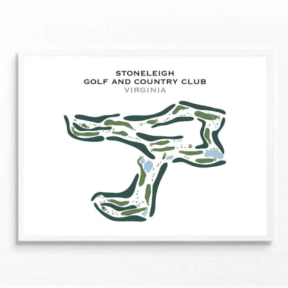 Stoneleigh Golf and Country Club, Virginia - Printed Golf Course