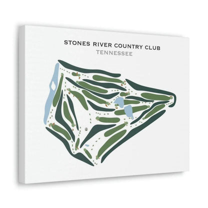 Stones River Country Club, Tennessee - Printed Golf Courses