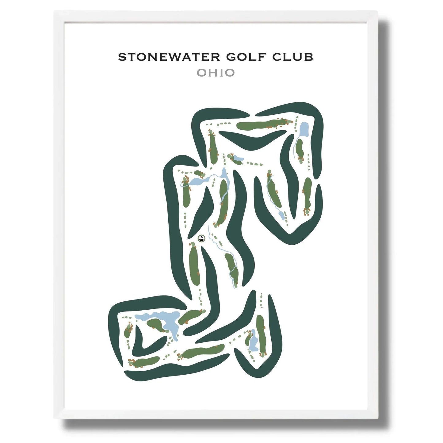 StoneWater Golf Club, Ohio - Printed Golf Courses