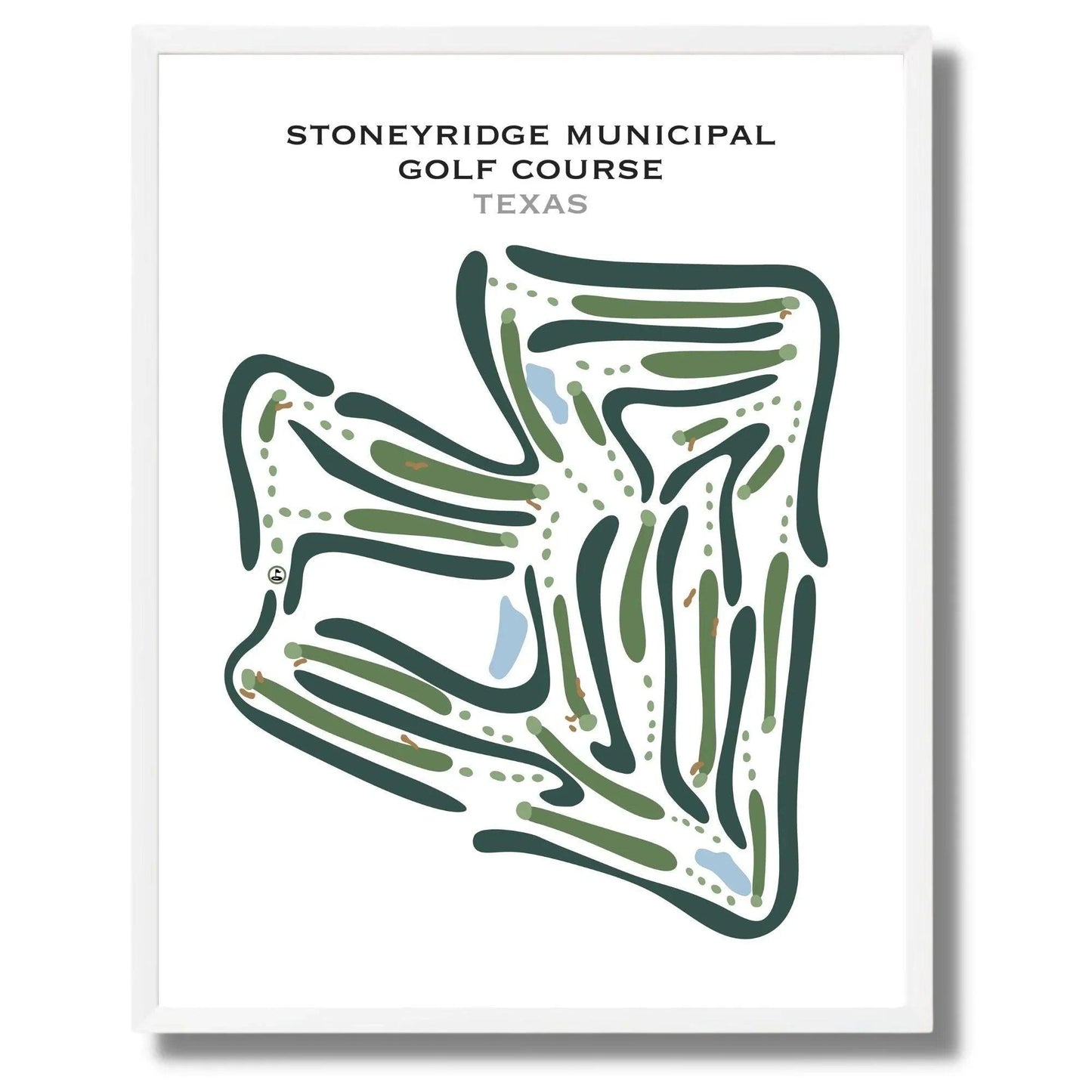 Stoneyridge Municipal Golf Course, Texas - Printed Golf Courses