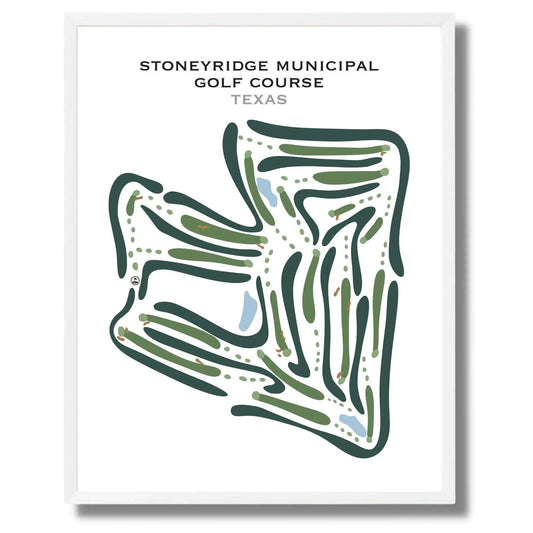 Stoneyridge Municipal Golf Course, Texas - Printed Golf Courses
