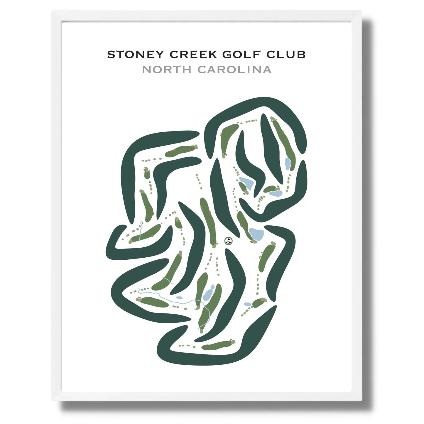 Stoney Creek Golf Club, Whitsett, North Carolina - Printed Golf Courses