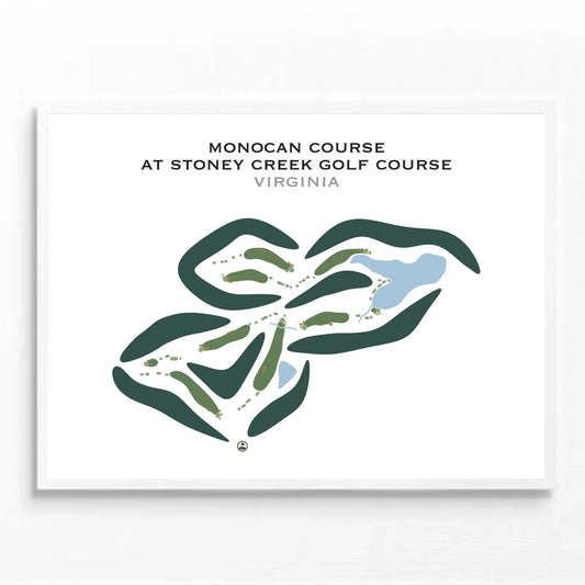 Stoney Creek Golf Course at Wintergreen Resort, Monocan Course, Virginia - Printed Golf Courses