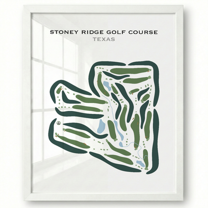 Stoney Ridge Golf Course, Texas - Printed Golf Courses