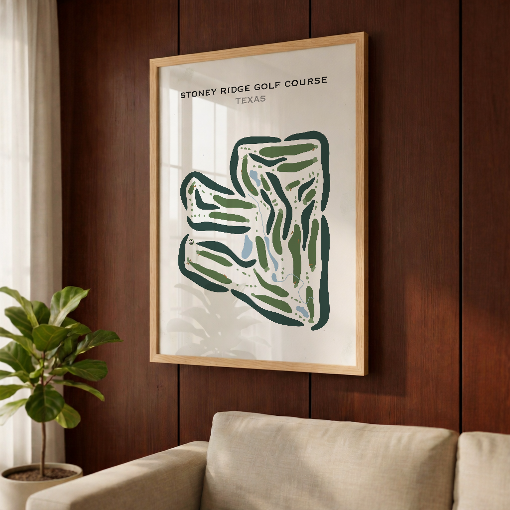 Stoney Ridge Golf Course, Texas - Printed Golf Courses