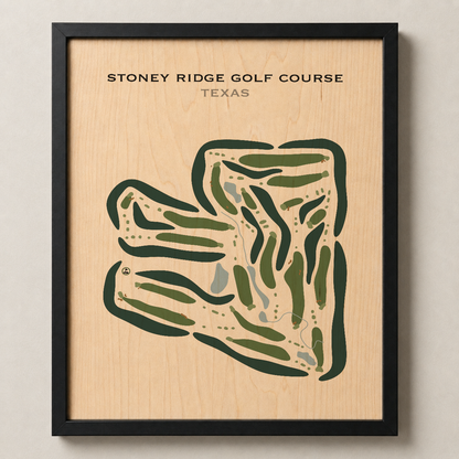 Stoney Ridge Golf Course, Texas - Printed Golf Courses