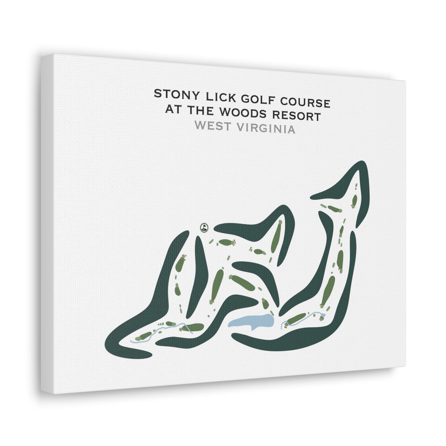 Stony Lick Golf Course at The Woods Resort, West Virginia - Printed Golf Courses