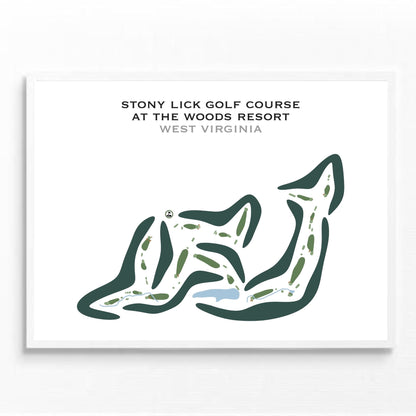 Stony Lick Golf Course at The Woods Resort, West Virginia - Printed Golf Courses