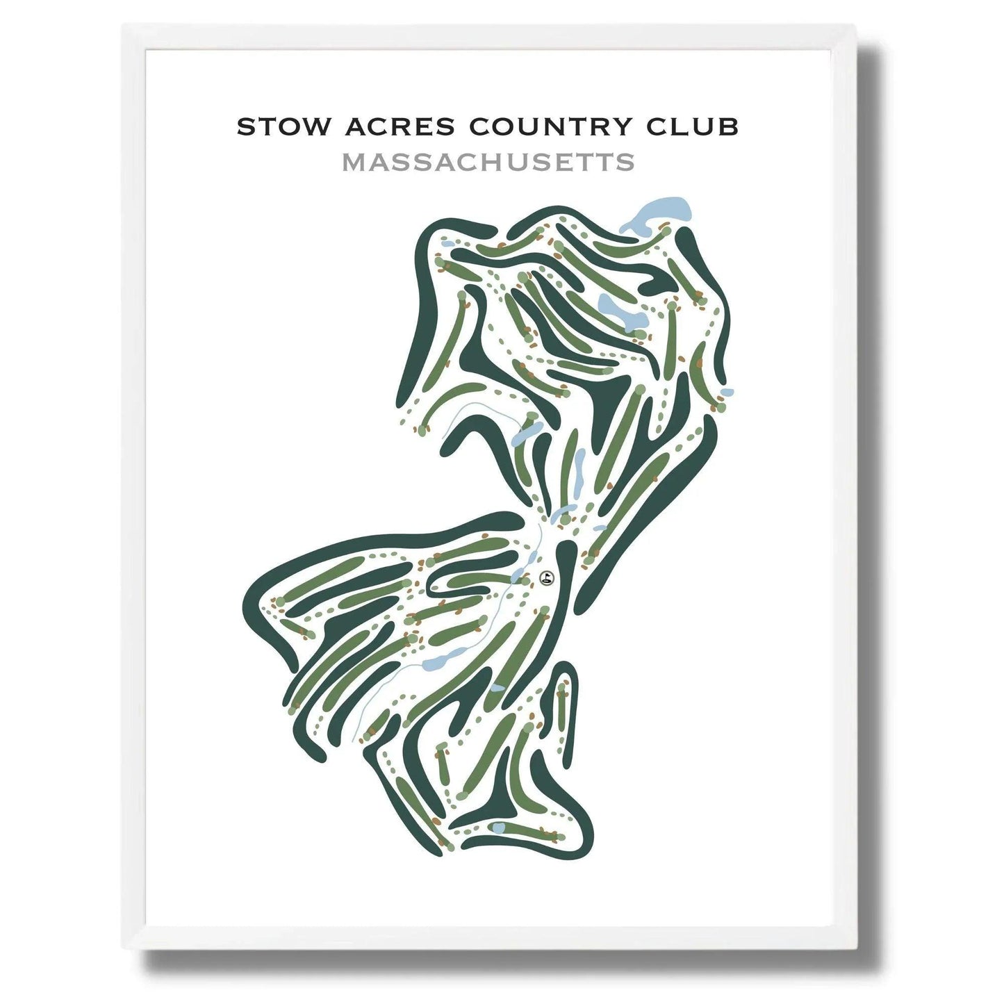 Stow Acres Country Club, Massachusetts - Printed Golf Courses