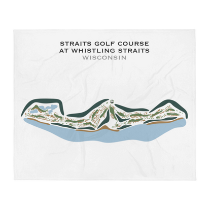 Straits Golf Course at Whistling Straits, Wisconsin - Printed Golf Courses