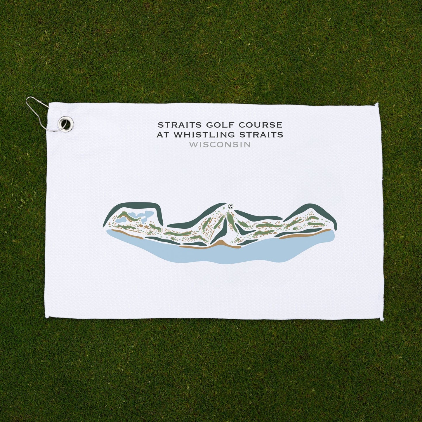 Straits Golf Course at Whistling Straits, Wisconsin - Printed Golf Courses