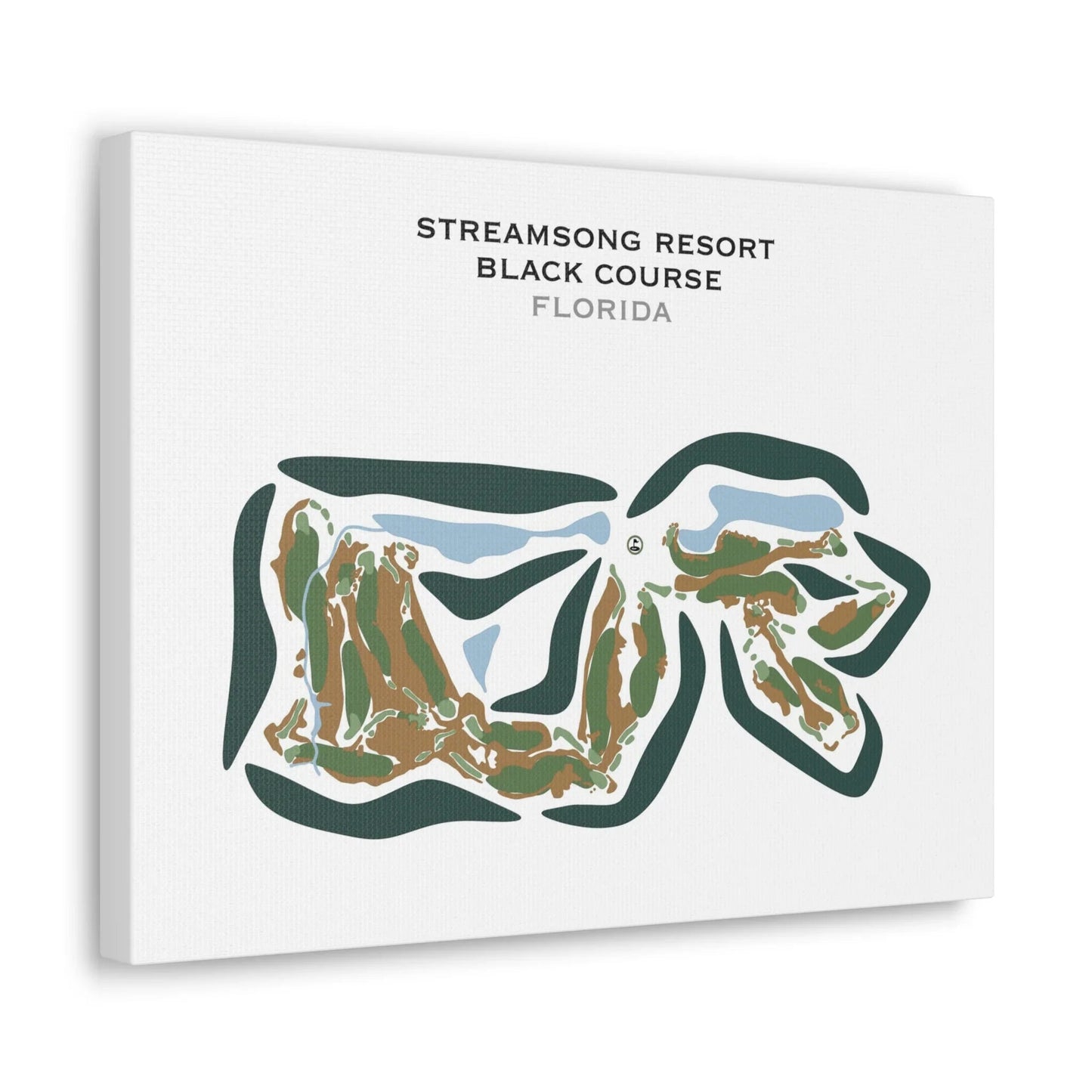 Streamsong Resort, Black Course, Florida - Printed Golf Courses