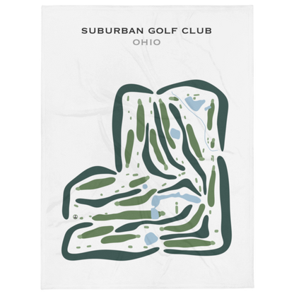 Suburban Golf Club, Ohio - Printed Golf Courses
